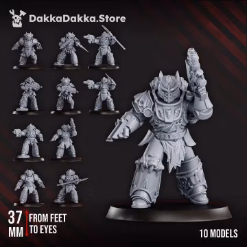 Space Sharks White Megalodon Clan Warriors - Grimdark - DakkaDakka - Fantasy Squad Miniatures