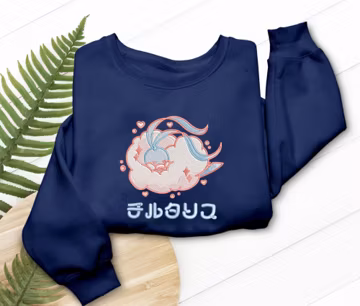 Altaria Sleeping Embroidered Shirt Dragon Flying Anime T-shirt Sweatshirt Hoodie Video Gaming Gifts