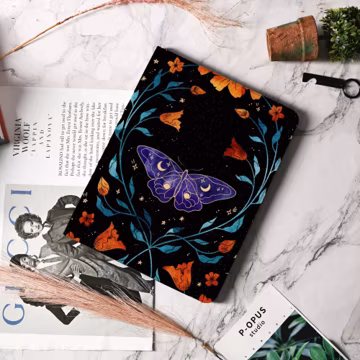 Gothic Butterfly iPad Case Cover for iPad Air 7 6 iPad Pro 13" 12.9" 11'' 10.2 Inch 2024 2025 iPad A16 iPad 10th Gen Trendy iPad Mini Case