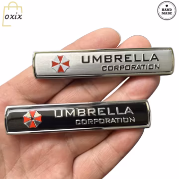 Umbrella 3D Aluminum Alloy Corp Car Emblem | Metal Badge Sticker Accessory