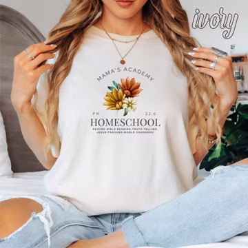 Mama's Academy Homeschool T-Shirt, Cute Mother's Day Tee, Homeschool Moms Shirt, Mom's Academy Shirt, Gift For Women, Cute Gift For Teacher