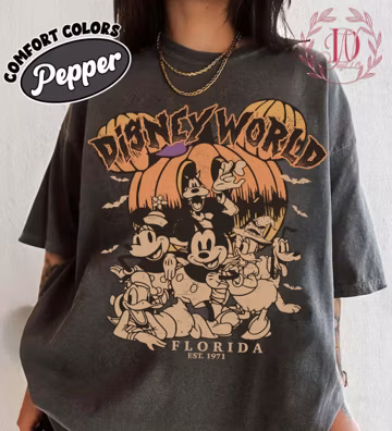 Disney Halloween Rock Comfort Colors Shirt, Mickey And Friends Halloween Shirt, Mickey's Not So Scary Halloween Party, Disneyworld Halloween