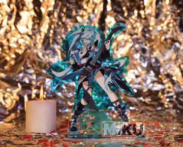 Rockstar Acrylic Stand, Punk Style High-Quality Collectible Figure, Music-Themed Display Decor, Perfect for Desk & Ita Shrine