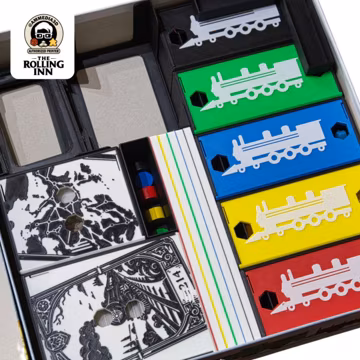 Ticket to Ride Europe Insert | Board Game Organizer | Fits Sleeved Cards