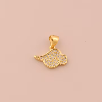 18K Gold Filled Cloud Pendant Gold Cloud Charms CZ Cloud Charm for DIY Bracelets Necklaces Jewelry Accessories Making