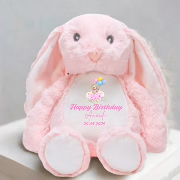 Personalized Birthday Plush Teddy Bear: Custom Name & Date, Keepsake Gift