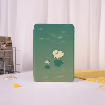 Cute Duckling Swim Kindle Case Custom For Paperwhite 12th/11th, Kindle 2024/2022, Kindle Colorsoft,Kindle/Kobo Case With Auto Wake/Sleep