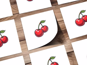 Cute Cherry Stickers, Fruit Stickers for Laptop, Water Bottle Stickers, Vinyl Decal, Scrapbooking Supplies, Fun Sticker Pack