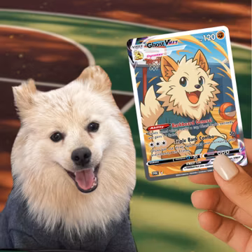 Custom Pokémon-Style – Personalized Glossy Trading Card Gift | Custom Pet Photo, Holo