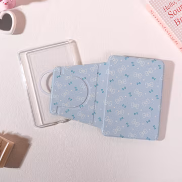 Blue Bow Polka Dot Detachable Magnetic Kindle Case,360-Degree Rotating & Detachable Kindle Case,Kindle Paperwhite 10/11/12th Cover,Custom