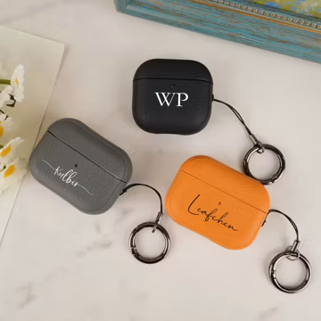 Personalised Minimalist AirPods Case, Solid Color AirPods Cover, Custom Earbuds Case,Compatible with AirPods Pro 3, Pro 2, AirPods 4, 3, 2&1
