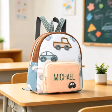 Custom Name Toddler Backpack, Personalized Embroidered Kids Daycare Bag, Cute Kindergarten Backpack, Unique Birthday Gifts, Baby Shower Gift