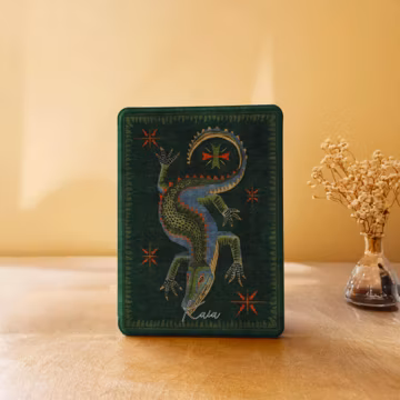 Crocodile Green Kindle Case Paperwhite 12th 7"/11th 6.8"/10th 6", Kindle 2024 Colorsoft, Kobo Clara Case with Hand Strap, Book Lovers Gift