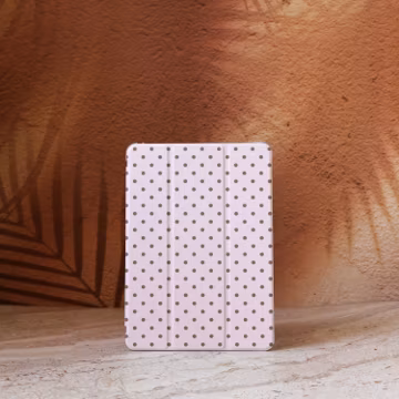 Polka Dots iPad Case for iPad Pro 12.9” 11” 2024, Air 6 5 4, Mini 6, M4 M2, iPad 10 9 8 10.9", Custom iPad Case with Apple Pencil Holder