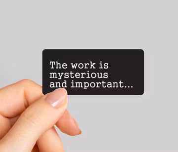 The Work Is Mysterious And Important Stickers, Severance Sticker, Laptop stickers, Coworker Gift, Water bottle sticker