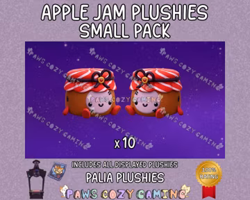 Palia Jam Plushies Small Pack - 10 Jam Plush - Apple Jam Plushie - Royal Highlands - Palia Plushies