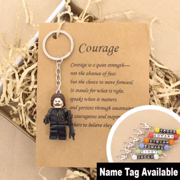 Customized handmade Highly Detailed 3D Bucky Keychain Keyring Inspired by Superhero Movie