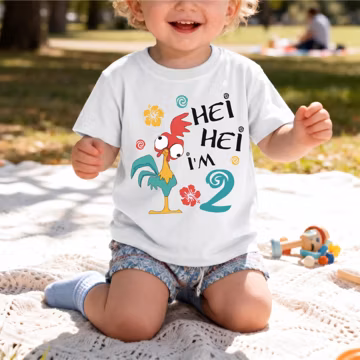 Hei Hei Birthday Shirt, Moana Inspired I'm 2, Custom Party Hoodie, Family Trip Tee