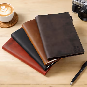 Leather Journal, Refillable Notebook A5 A6, Handmade Travel Diary Planner Sketchbook, Office Gift for Writers Students
