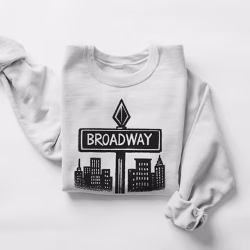 Broadway Sweatshirt Times Square Shirt Theatre Sweatshirt Actor Shirt Director Shirt Stage Manager Gift Musical Theatre Opening Night Gift