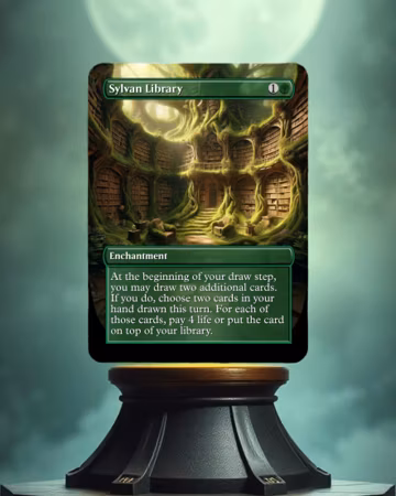 Sylvan Library Custom Made Game Card Proxy