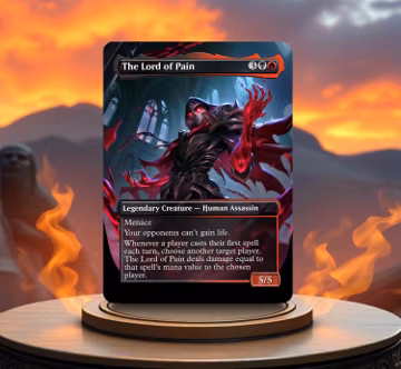 The Lord of Pain Custom Made Game Card Proxy