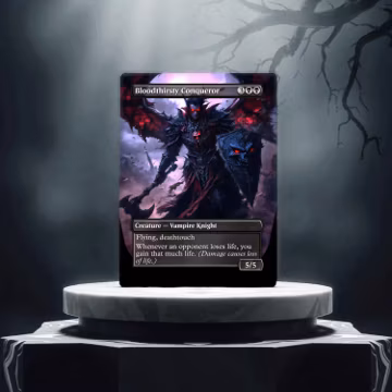 Bloodthirsty Conqueror Custom Made Game Card Proxy