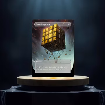 Doubling Cube Custom Made Game Card Proxy