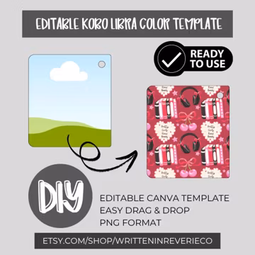 Kobo Libra Colour Template | Digital Download | Canva Template