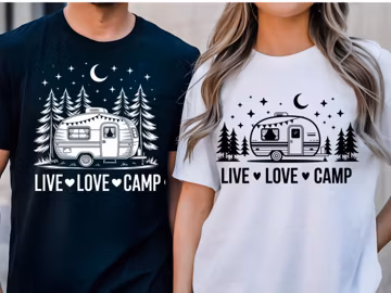 Camp, Live Love Camp SVG PNG Tree Sun Heart Camping, Retro Summer Svg Png, Family Adventure , Outdoors, Camping Shirt Design Vintage Camping