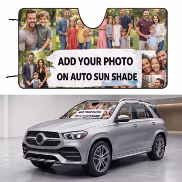 Photo Car Sun Shade, Windshield Sun Shade, Sun Shade for Vehicle Windshield Protector, Picture UV Rays Sun Visor Protector Damage Sunshade