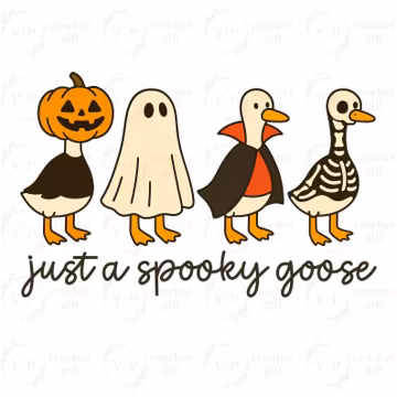 Just a Spooky Goose Png, Funny Halloween Goose Png, Goose in Halloween Costumes Png, Spooky Goose Png, Halloween Png, Halloween Horror Png