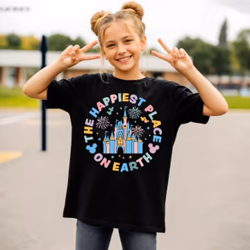 The Happiest Place On Earth Shirt, Magical Castle Shirt, Vintage Disney Shirt, Disneyland Shirt, Disney Family Shirt, Disney Vacation Shirt