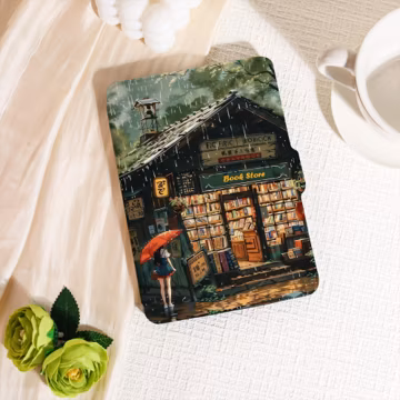 Rainy Night Book Window Kindle Protective Cover,Kindle Paperwhite 2025 Case,Personalization Kindle Case,Kobo Clara Bow Case,Gifts For Her