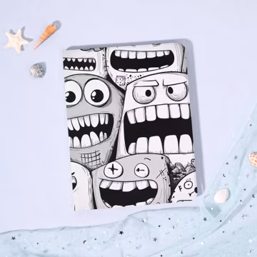 Monster Carnival 2024iPad7/8/9/10 Air Mini3/5/6th Gen Pro11/12.9"Inch Cover Flip Book Case Pencil Holder Auto Wake/Sleep,Gift for Him