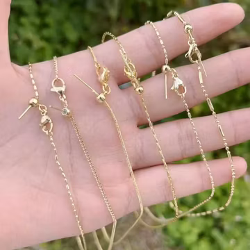 10pcs 18K Gold Filled Chain Necklace,Dainty Chain,Adjustable Chain Necklace,Multiple Style Chain Necklace, Gift for Her,Mothers Day Gifts