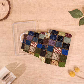 Vintage Floral Patchwork 360 Kindle Case For Kindle 10/11/12,PaperWhite 5/6/7,Fabric Texture Cover with Rotating Stand,Gift for E-Book Lover