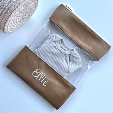 Back to School Organizer Baby Clothes Waterproof Design Embroidery Personalized Name Daycare Essential Bag for Extra Clothes Preschool