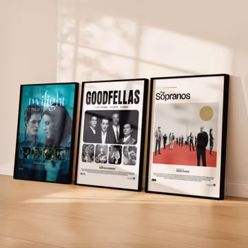 Set of 3 Custom Movie Posters, Custom Movie Poster, Wall Art Home Decor Poster Canvas, Personalised Room Decor, Custom Poster Set