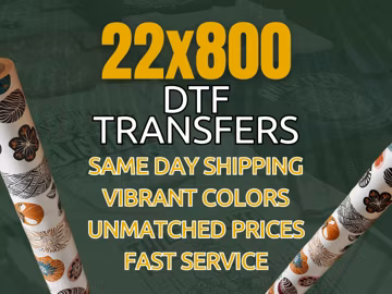 Custom DTF Transfers: Full Color Heat Press Decals, Gang Sheet Printing