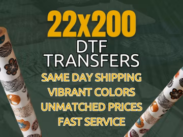 Custom Direct to Film Prints, DTF Gang Sheets, Heat Press Transfers, Iron On