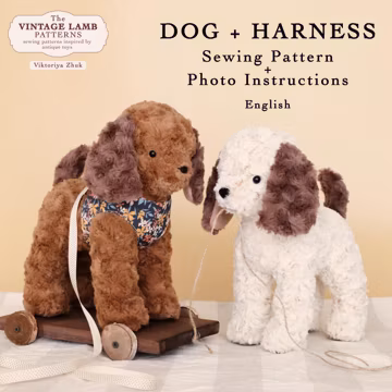 Dog / Puppy Sewing Pattern PDF with Photo Instructions in English