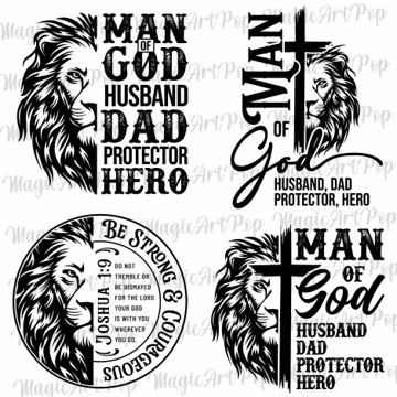 Bundle Man Of God Svg Png Shirt Design, Christian Dad Svg, Gift For Husband Svg, Father's Day Shirt, Dad Birthday Svg, Religious Quotes Svg