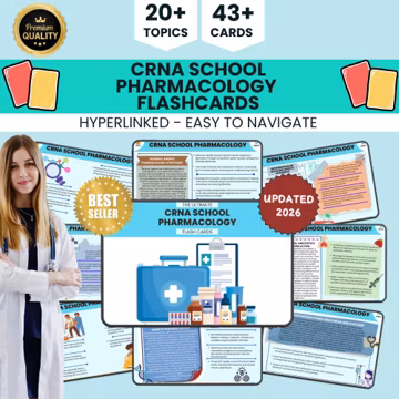 CRNA School Pharmacology Flashcards