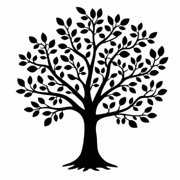 Tree of Life SVG, Family Roots Silhouette, Nature Cricut Design, Laser Cut Clipart