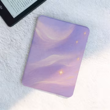 Purple Galaxy Starry Night Kindle Case for Paperwhite/Oasis/11th gen/2024, Aesthetic Cosmic Kobo Case for Clara/Libra, Cute E-Reader Case