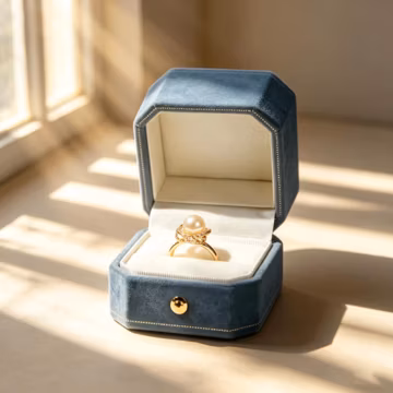 Vintage style Velvet Ring Box, Wedding Jewelry Gift, Proposal Ring Box, Handmade Luxury Velvet Ring Box for her,Bridal Keepsake
