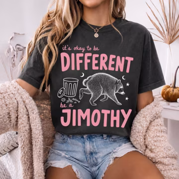 Be A Jimothy Raccoon Shirt, Viral Seattle Feral Legend Comfort Colors Tee, Retro Jimothy Meme Graphic Tshirt, Round King Trash Panda Tee