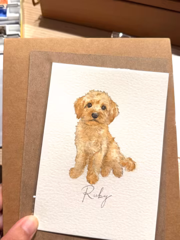 Original Watercolor Pet Portrait from Photo, Hand Painted Dog & Cat Portrait, Custom Pet Memorial Gift, Pet Loss Gift, Pet Keepsake