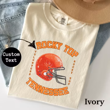 Tennessee Volunteers Comfort Colors T-Shirt Retro Football T-Shirt,universitario,Vintage Tennessee Vols Sweatshirt Comfy SEC Sports Crewneck